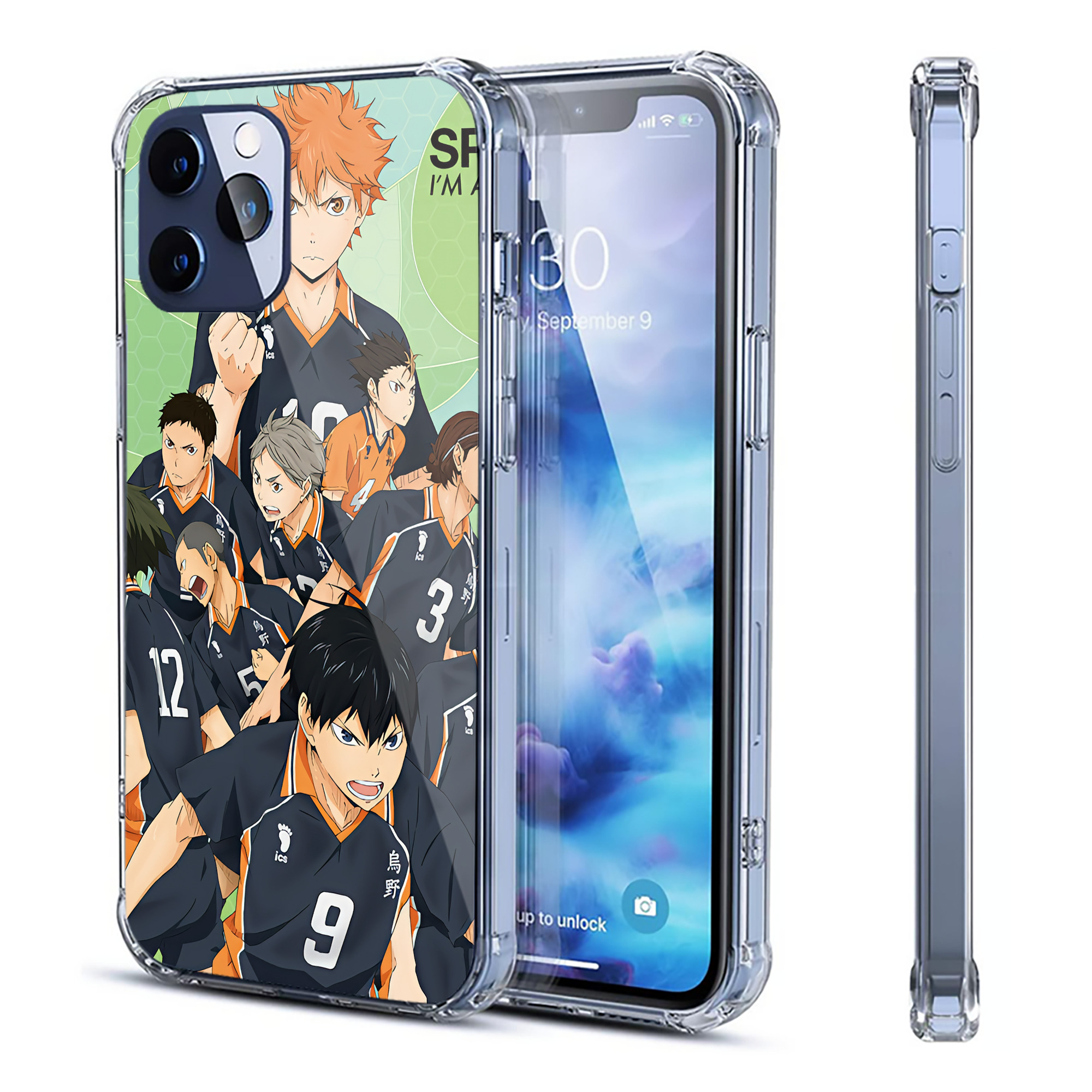 （画像用） ハイキュー!! Haikyu!! 【iPhone 12シリーズ対応】透明スマホケース（クリアソフトケース）